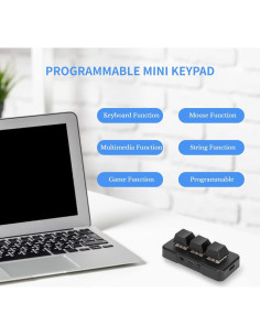 Teclado Numérico Programable Yunseity 3 Teclas RGB Ergonómico 2