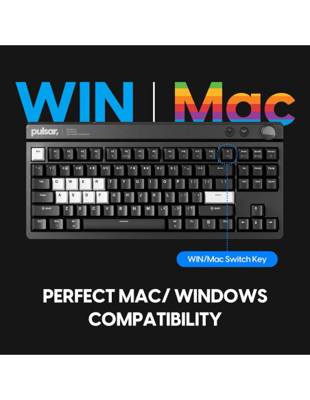 Teclado Mecánico Pulsar XBOARD QS TKL RGB Intercambiable Teclado Mecánico Pulsar XBOARD QS TKL RGB Intercambiable