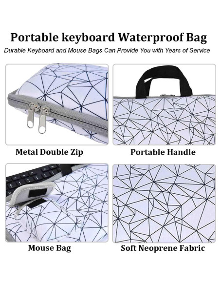 Funda de teclado y ratón Logitech MK270 NUENSS-ROR Neopreno