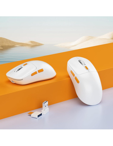 Ratón Inalámbrico Uiosmuph G01 Recargable USB C Ergonómico