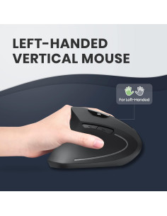 Ratón Vertical Ergonómico Inalámbrico Perixx PERIMICE-713L para Zurdos 2