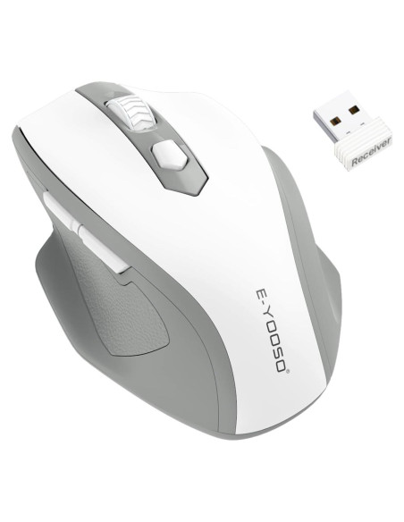 Ratón Inalámbrico E-YOOSO 4000 DPI Ergonómico 6 Botones Ratón Inalámbrico E-YOOSO 4000 DPI Ergonómico 6 Botones