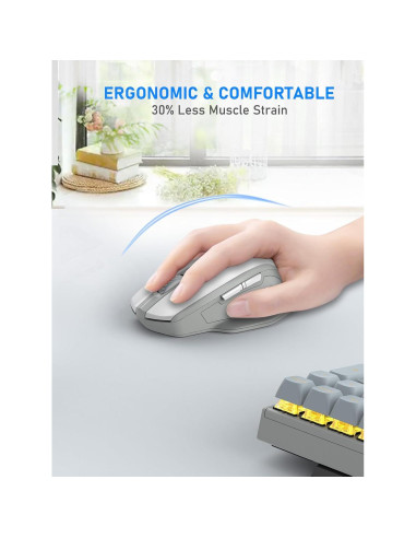 Ratón Inalámbrico E-YOOSO 4000 DPI Ergonómico 6 Botones