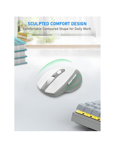 Ratón Inalámbrico E-YOOSO 4000 DPI Ergonómico 6 Botones