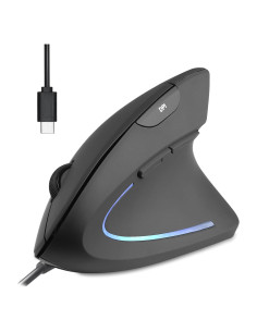 Ratón Vertical USB-C Perixx PERIMICE-513C 6 Botones DPI Ajustable