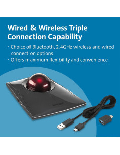 Trackball Inalámbrico Kensington SlimBlade Pro - Bluetooth, Recargable 2