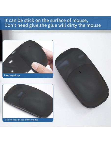 Cojín de Silicona Ergonómico ROUNKIN para Apple Magic Mouse Negro