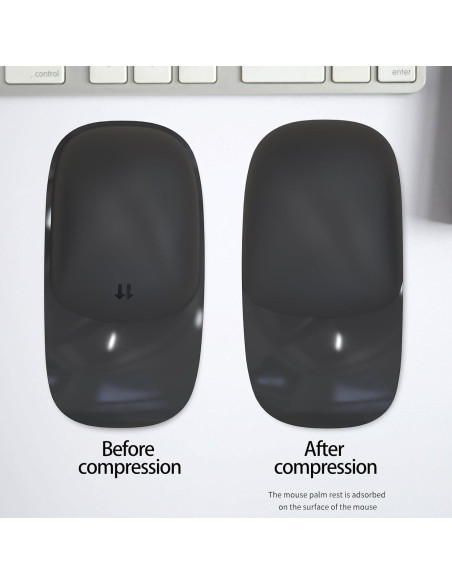 Cojín de Silicona Ergonómico ROUNKIN para Apple Magic Mouse Negro