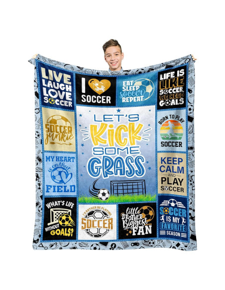 Manta de Fútbol para Niños Paihvcn 152.4x127cm Poliester