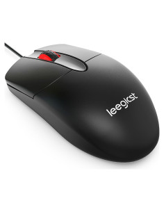 Ratón Óptico Ergonómico con Cable Leegicst M102 USB Negro