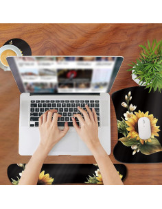 Alfombrilla de Ratón Ergonómica RVHOEZZM + Almohadillas 2