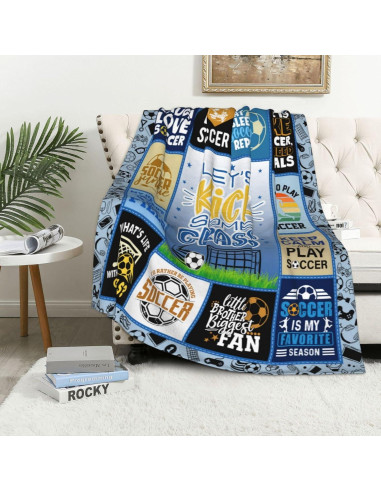 Manta de Fútbol para Niños Paihvcn 152.4x127cm Poliester