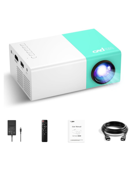 Proyector Mini Wepvo YG300Plus 1080P Portátil Verde Menta