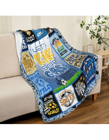 Manta de Fútbol para Niños Paihvcn 152.4x127cm Poliester