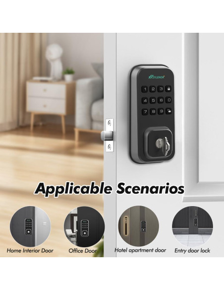 Cerradura Inteligente Zylenor con Teclado Digital y WiFi