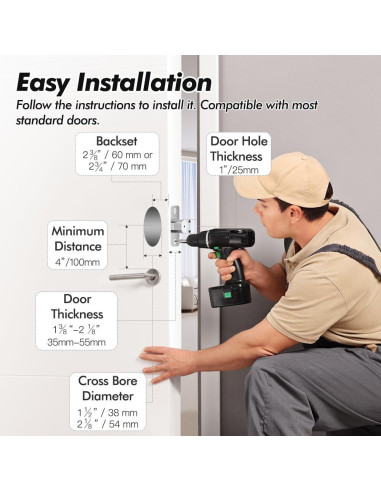 Cerradura Inteligente Zylenor con Teclado Digital y WiFi