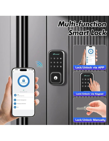 Cerradura Inteligente Zylenor con Teclado Digital y WiFi