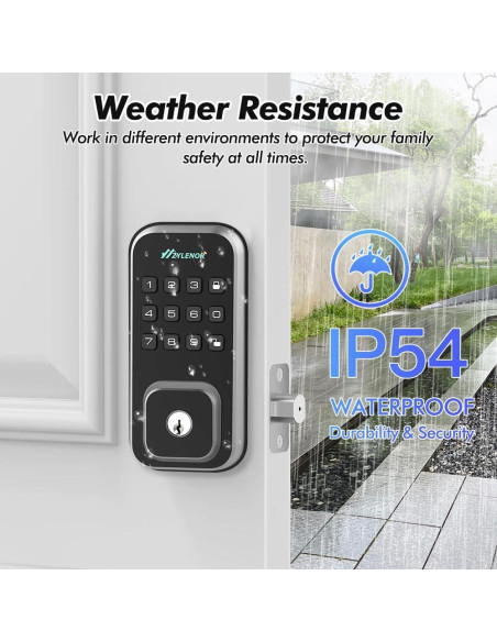 Cerradura Inteligente Zylenor con Teclado Digital y WiFi