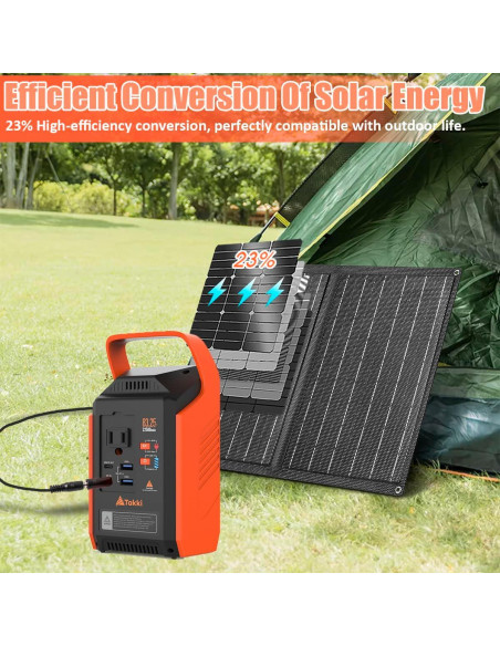 Generador Solar Portátil Takki S89 83Wh con Panel 21W