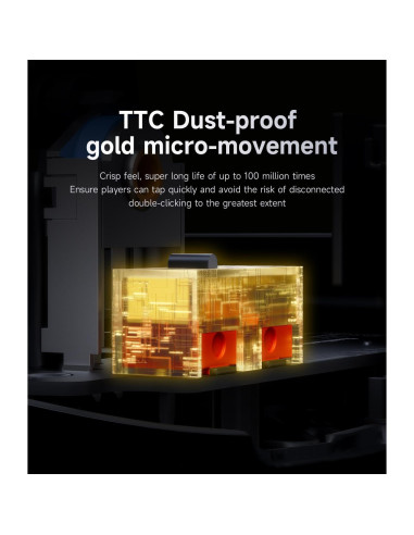 Ratón Gaming Inalámbrico MCHOSE AX5 Pro 26k DPI 53g Negro