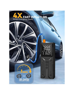 Compresor de Aire Portátil AIRSURE 150 PSI Batería 4000mAh 2