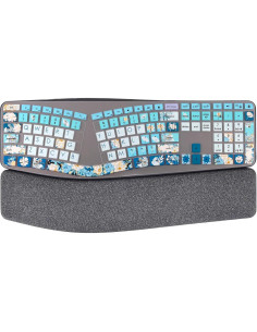 Cubierta de Teclado de Silicona WSLUCKO para Logitech Ergo K860 2
