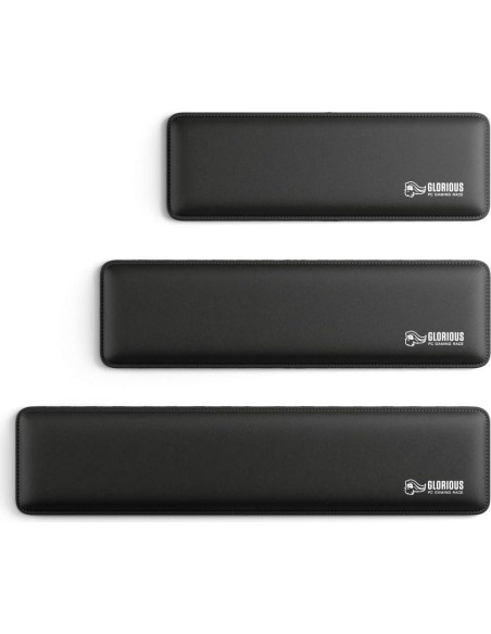 Almohadilla de muñeca Glorious GSW-75 Compacta Negra 30.48x10.16 cm