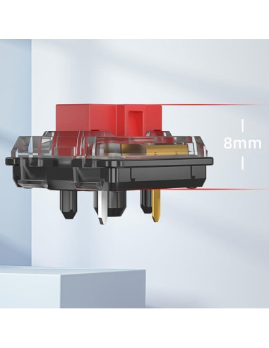 Interruptores Mecánicos Kailh Choc 5 Pines Rojo 10pcs