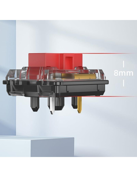 Interruptores Mecánicos Kailh Choc 5 Pines Rojo 10pcs