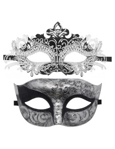 Conjunto de Máscaras para Parejas Coddsmz - Veneciana y Mardi Gras