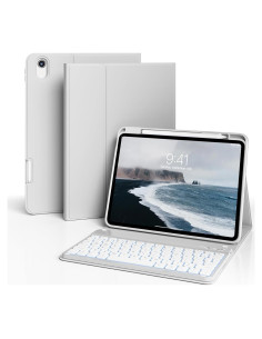 Funda Teclado Inalámbrico ZOYU para iPad 11" y 10.9" Gris