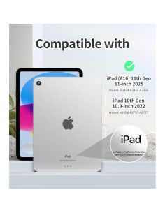 Funda Teclado Inalámbrico ZOYU para iPad 11" y 10.9" Gris 2