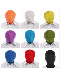 Máscara de Disfraz Unisex ZaneGear Lycra Negra Talla Única 2