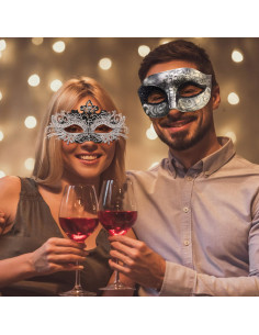 Conjunto de Máscaras para Parejas Coddsmz - Veneciana y Mardi Gras 2