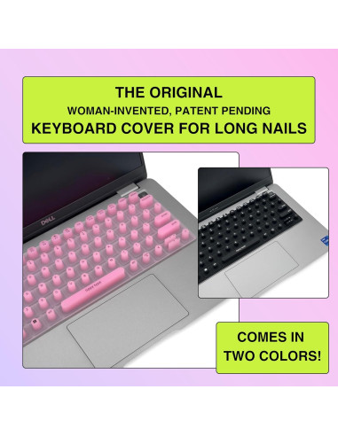 Cubierta de Teclado Silicona Tippy Type para Dell 13.3" - Rosa