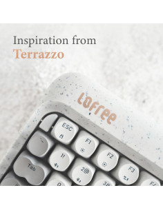 Teclado Mecánico Lofree Zero ARTZ 75% Recargable Terrazzo Gris 2
