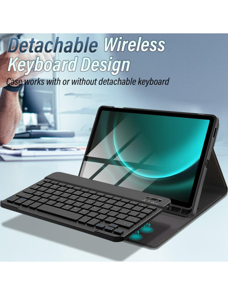 Funda Teclado Bluetooth Samsung Galaxy Tab S9 FE/S9 11" con S Pen Funda Teclado Bluetooth Samsung Galaxy Tab S9 FE/S9 11" con S Pen