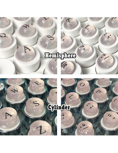 128 Piezas Teclas de Silicona Autoadhesivas Zooplan Rosa