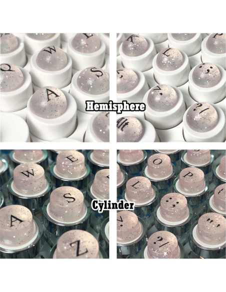 128 Piezas Teclas de Silicona Autoadhesivas Zooplan Rosa