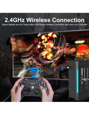 Controlador Inalámbrico Xbox One DZHI 800mAh Negro