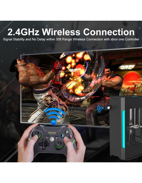 Controlador Inalámbrico Xbox One DZHI 800mAh Negro