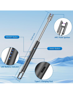 Encendedor eléctrico recargable USB Flame Bird 2 unidades 2