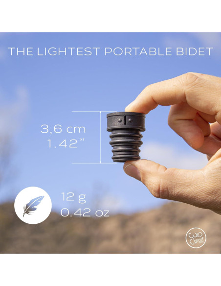 Bidet Portátil CuloClean Negro - Ultraligero y Ecológico