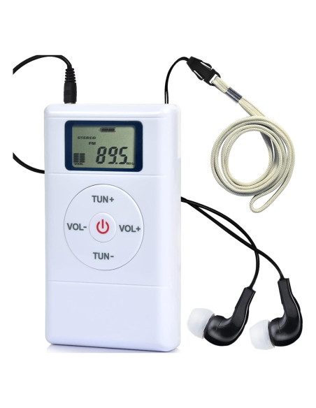 Radio FM Portátil ZHIWHIS con Sintonizador Digital y Auriculares