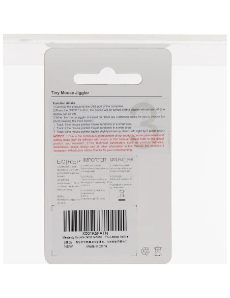 Agitador de Ratón USB Meatanty Indetectable con Pantalla LED