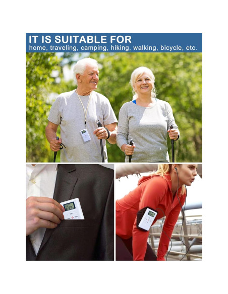 Radio FM Portátil ZHIWHIS con Sintonizador Digital y Auriculares