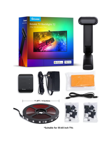 Govee T2 Luz LED de Fondo 3.6m para TV 140-165 cm RGBIC