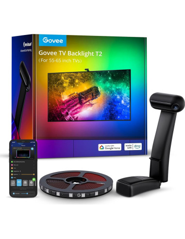 Govee T2 Luz LED de Fondo 3.6m para TV 140-165 cm RGBIC