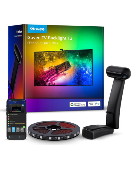 Govee T2 Luz LED de Fondo 3.6m para TV 140-165 cm RGBIC