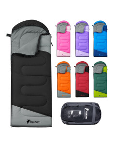 Saco de Dormir PTEROMY 220 cm Resistente al Agua para Adultos